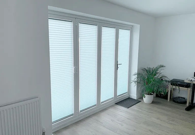 patio doors with mini blinds